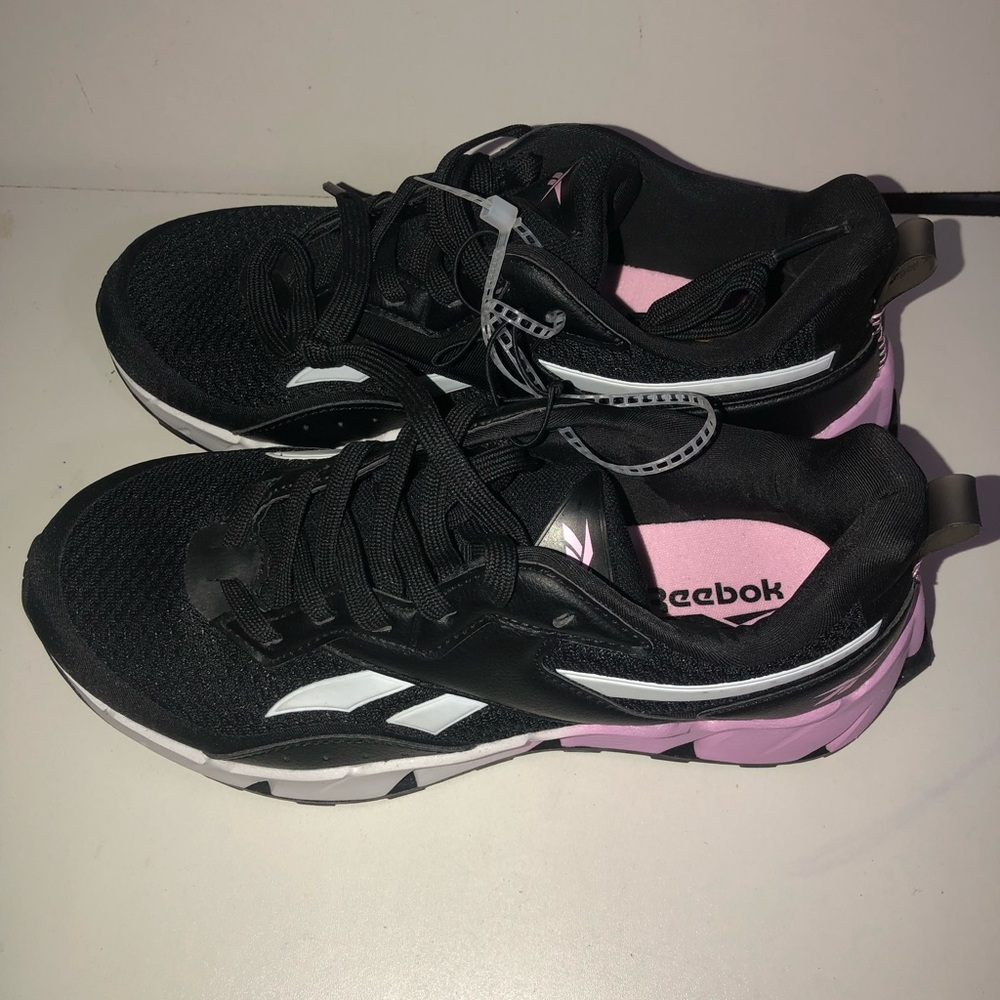 Reebok Black and Pink Athletic Shoes